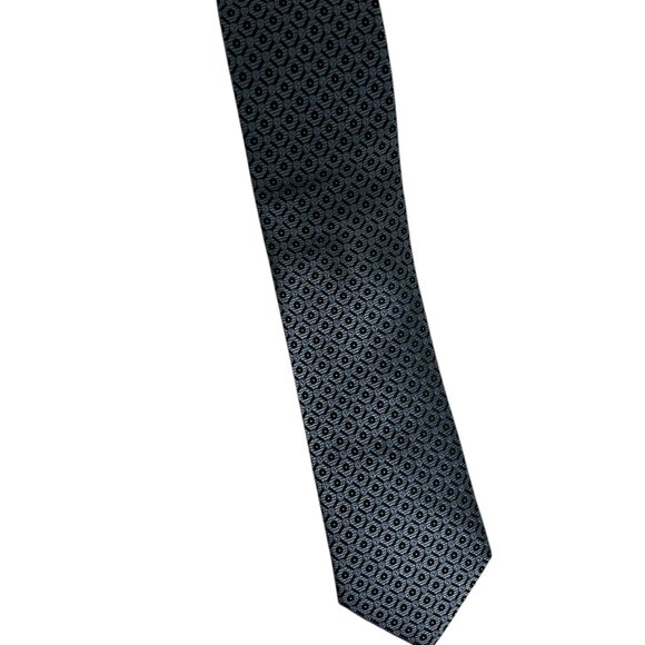 Byron Exclusive 100% Silk Necktie Multicolor Geometric Woven Striped Tie - Picture 1 of 6